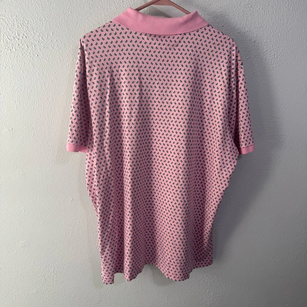 Polo Ralph Lauren paisley Pink and Blue Patterned Polo Shirt xl